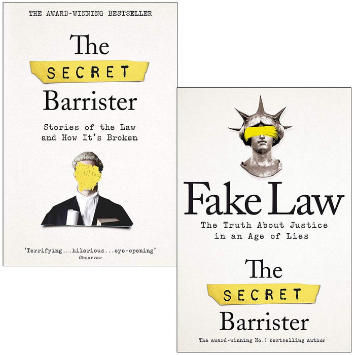 The Secret Barrister & Fake Law  By The Secret Barrister 2 Books Collection Set - The Book Bundle