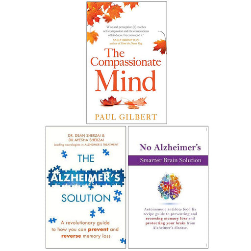 The Compassionate Mind, The Alzheimers Solution, No Alzheimers Smarter Brain Keto Solution 3 Books Collection Set - The Book Bundle
