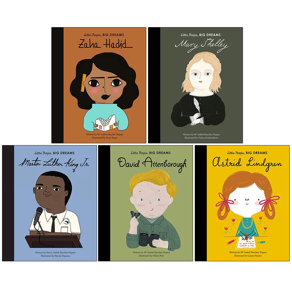 Little People Big Dreams 5 Book Set Maria Isabel Sanchez Vegara