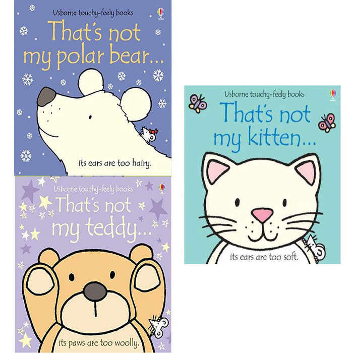 Thats not my touchy feely series 8 :3 books collection (teddy,puppy,kitchen) - The Book Bundle
