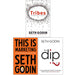 Seth Godin Collection 3 Books Set (Tribes We need you to lead us, This is Marketing, The Dip) - The Book Bundle