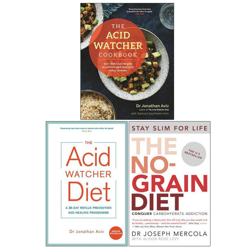 The Acid Watcher Cookbook, The Acid Watcher Diet, The No-Grain Diet 3 Books Collection Set - The Book Bundle