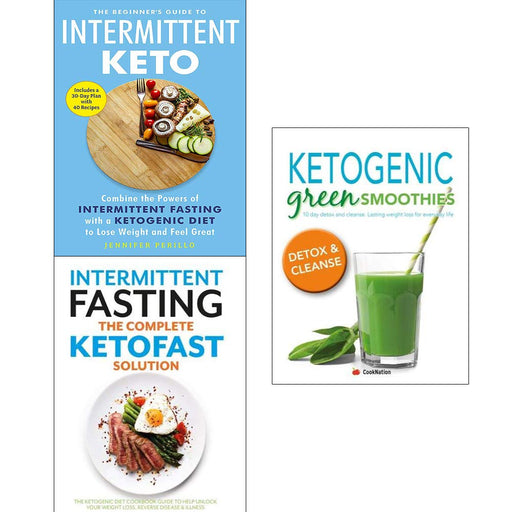 Ketogenic green smoothies, the beginners guide to intermittent keto, complete ketofast solution 3 books collection set - The Book Bundle