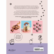 Cover of "Baking With Kim-Joy" hardcover cookbook featuring colorful, creative baked goods and whimsical illustrations.