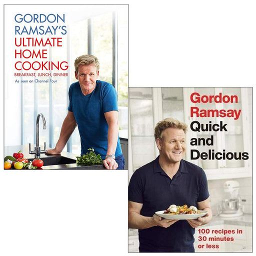 Gordon Ramsay Collection 2 Books Set (Ultimate Home Cooking, Quick & Delicious) - The Book Bundle