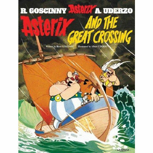 Asterix Series 5 Collection books 21-25 by René Goscinny, paperback set featuring Asterix and Caesar characters.