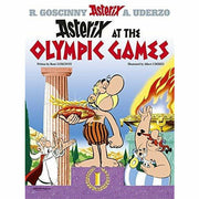 Asterix omnibus series collection of 5 paperback books by René Goscinny, featuring colorful comic covers and characters.