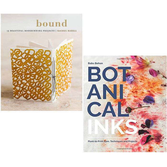 Bound 15 Beautiful Bookbinding Projects, Botanical Inks 2 Books Collection Set - The Book Bundle