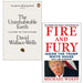 The Uninhabitable Earth A Story of the Future By David Wallace-Wells and Fire and Fury By Michael Wolff 2 Books Collection Set - The Book Bundle
