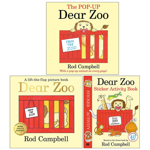 Rod Campbell Collection 3 Books Set (The Pop-Up Dear Zoo, Dear Zoo) - The Book Bundle