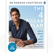Set of three paperback books from The 4 Pillar Plan collection by Dr Rangan Chatterjee, published by Penguin Life/Iota.