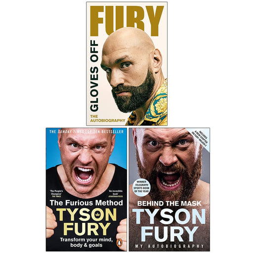 Tyson Fury Collection 3 Books Set (Gloves Off[Hardcover], The Furious Method, Behind the Mask) - The Book Bundle