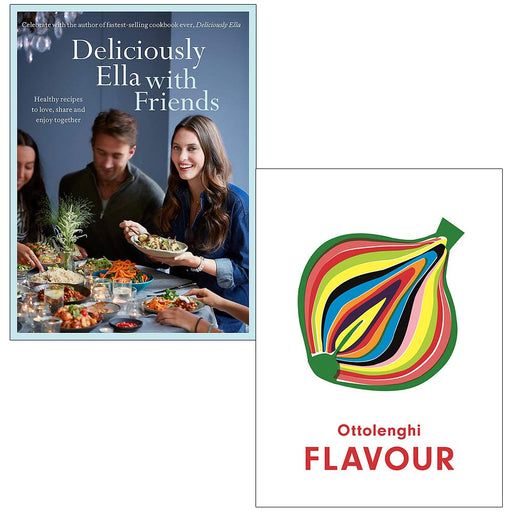 Deliciously Ella with Friends & Ottolenghi FLAVOUR 2 Books Collection Set - The Book Bundle