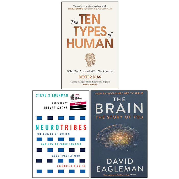 The Ten Types of Human, Neurotribes, The Brain The Story of You 3 Books Collection Set - The Book Bundle