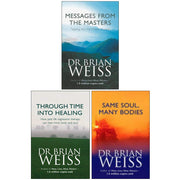 Set of three Dr. Brian Weiss non-fiction paperback books, including Messages From The Masters, with colorful cover designs.