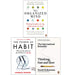 The Organized Mind, The Power of Habit, Thinking Fast and Slow 3 Books Collection Set - The Book Bundle