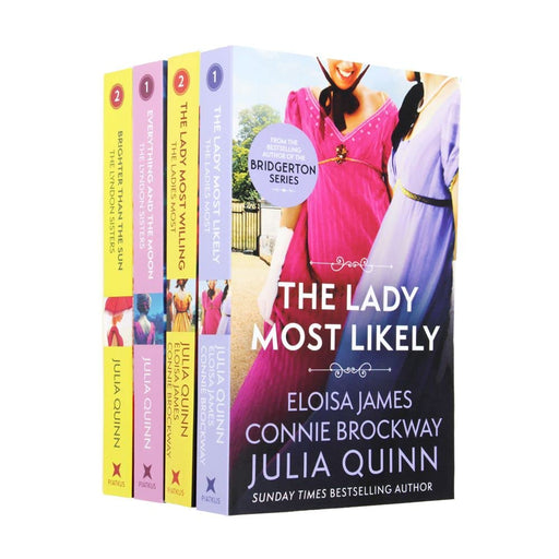 Julia Quinn The Lyndon Sisters and The Lady Most Likely Saga Series 4 Book Set - The Book Bundle