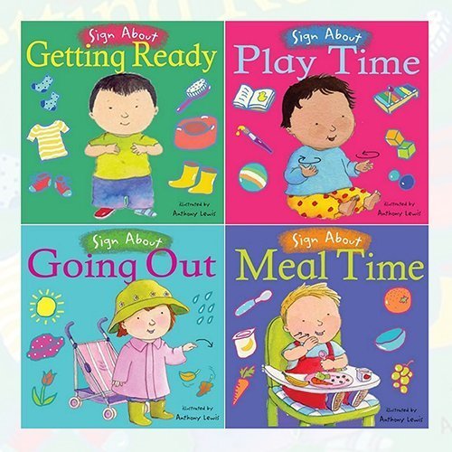 Anthony Lewis 4-book collection set for babies, nonfiction board books with colorful illustrations for young children.