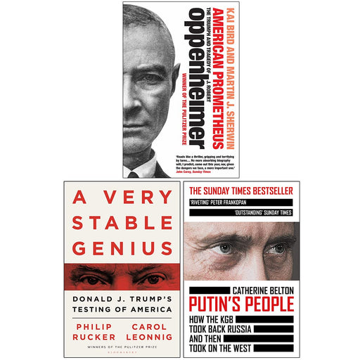 American Prometheus, A Very Stable Genius & Putin's People 3 Books Collection Set - The Book Bundle