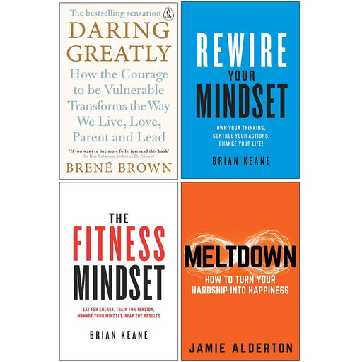 Daring Greatly, Rewire Your Mindset, The Fitness Mindset, Meltdown 4 Books Collection Set - The Book Bundle