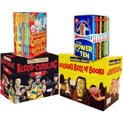 Horrible Collection 60 Books Collection Pack Set (Horrible Geography 10 books Set - The Book Bundle