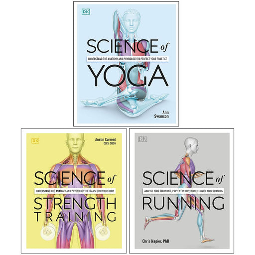 Science of Yoga, Science of Strength Training, Science of Running 3 Books Collection Set - The Book Bundle