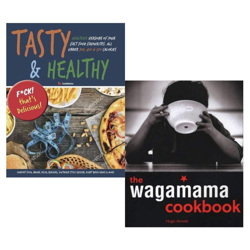 wagamama cookbook and tasty & healthy fuck that's delicious 2 books collection set - The Book Bundle