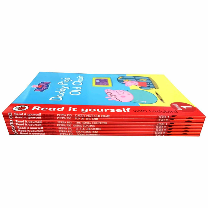 Peppa Pig Read It Yourself with Ladybird Level 1: 7 Books Collection Set - The Book Bundle