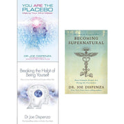 Set of three paperback books by Joe Dispenza, including Becoming Supernatural and You Are The Placebo, non-fiction collection by Hay House.