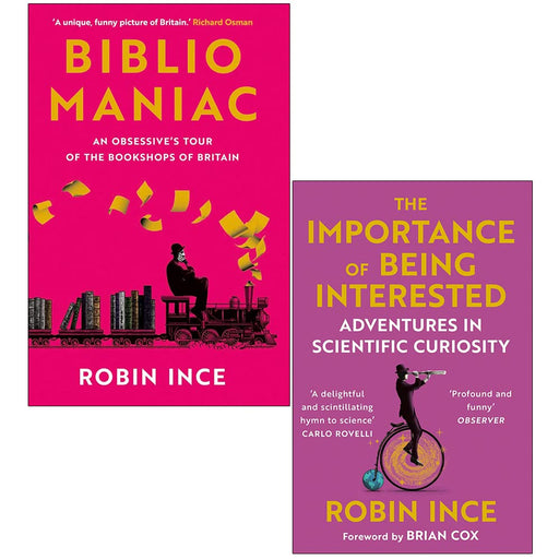 Robin Ince Collection 2 Books Set (Bibliomaniac [Hardcover] & The Importance of Being Interested) - The Book Bundle