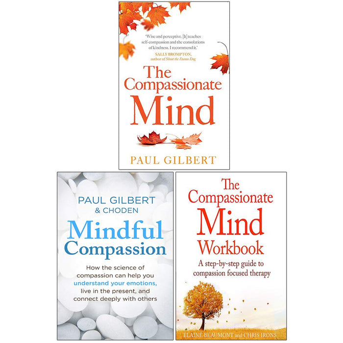 The Compassionate Mind, Mindful Compassion, Compassionate Mind Workbook 3 Books Collection Set - The Book Bundle