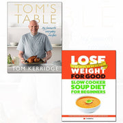 Lose Weight for Good slow cooker soup and Tom's Table books set by Tom Kerridge and Iota Publishing, featuring two non-fiction cookbooks.