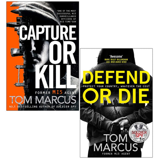 Matt Logan Series 2 Books Collection Set By Tom Marcus (Capture or Kill, Defend or Die) - The Book Bundle
