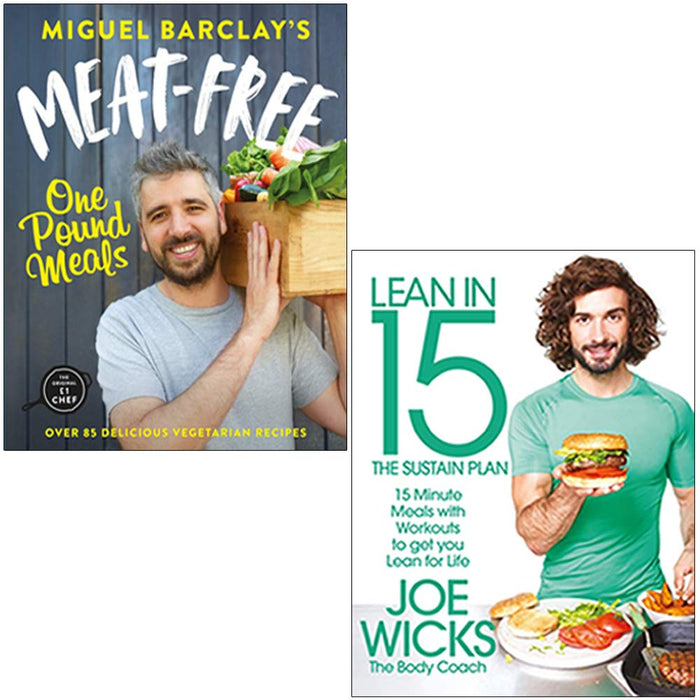 Meat-Free One Pound Meals, Lean in 15 The Sustain Plan 2 Books Collection Set - The Book Bundle