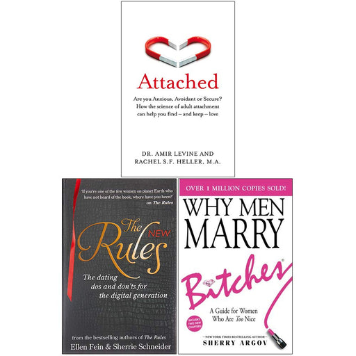 Attached, The New Rules, Why Men Marry Bitches 3 Books Collection Set - The Book Bundle