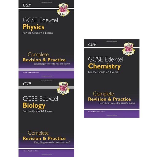 cgp gcse 9-1 revision collection 3 books set - The Book Bundle