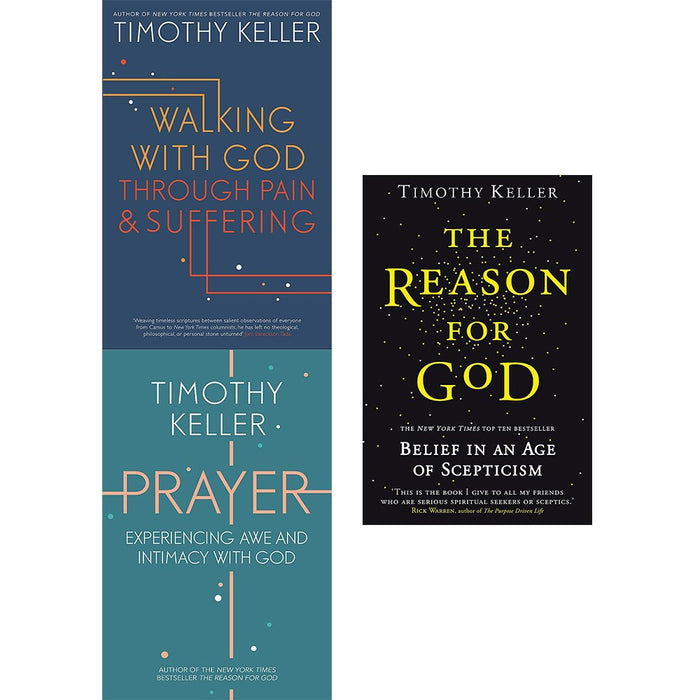 Walking with god, prayer and reason for god 3 books collection set by timothy keller - The Book Bundle
