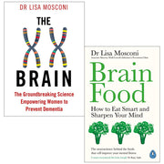 Set of two paperback books on brain health and nutrition from The Book Bundle, featuring The XX Brain and Brain Food by Allen & Unwin
