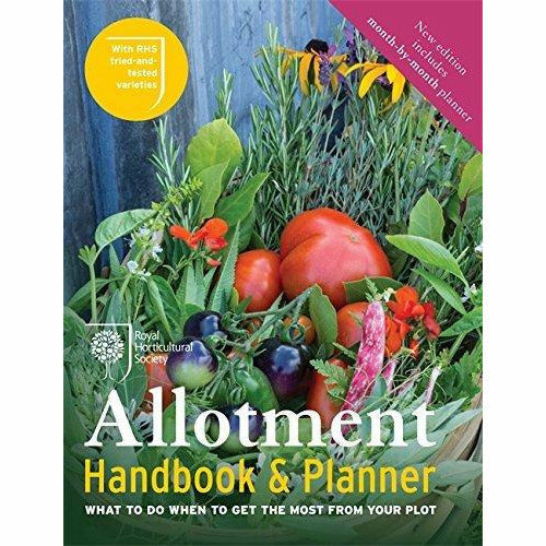 Essential Allotment Guide, RHS Allotment Handbook & Planner and Allotment Month by Month [Hardcover] 3 Books Collection Set - The Book Bundle