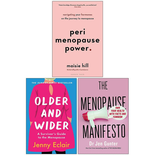 Perimenopause Power, Older and Wider, The Menopause Manifesto 3 Books Collection Set - The Book Bundle