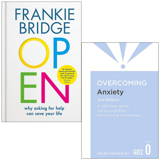 OPEN: Why asking for help can save your life By Frankie Bridge & Overcoming Anxiety By Helen Kennerley 2 Books Collection Set - The Book Bundle