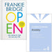 OPEN: Why asking for help can save your life By Frankie Bridge & Overcoming Anxiety By Helen Kennerley 2 Books Collection Set - The Book Bundle