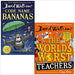 Code Name Bananas & The Worlds Worst Teachers By David Walliams 2 Books Collection Set - The Book Bundle