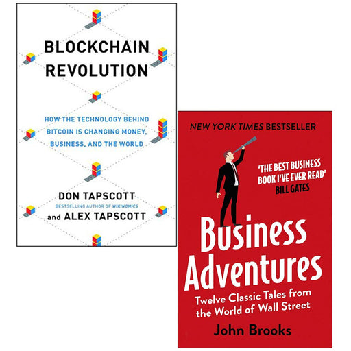Blockchain Revolution [Hardcover], Business Adventures Twelve Classic Tales from the World of Wall Street 2 Books Collection Set - The Book Bundle