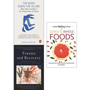 Three paperback books from the Bessel van der Kolk "The Body Keeps the Score" trauma and recovery collection set, featuring non-fiction titles.