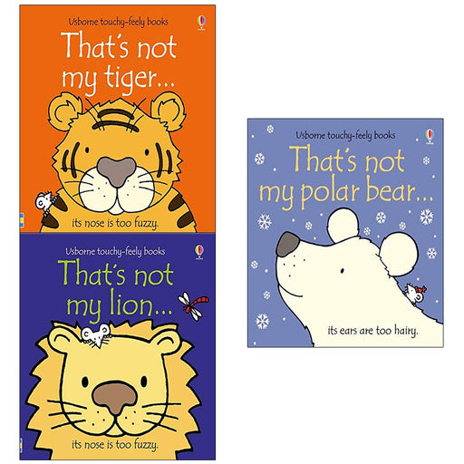 Thats not my touchy feely series 3 :3 books collection (lion,tiger,my ploar bear) - The Book Bundle
