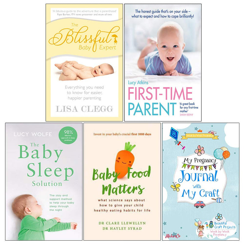 Lisa Clegg's The Blissful Baby Expert book set, including five paperback non-fiction books on baby sleep solutions.