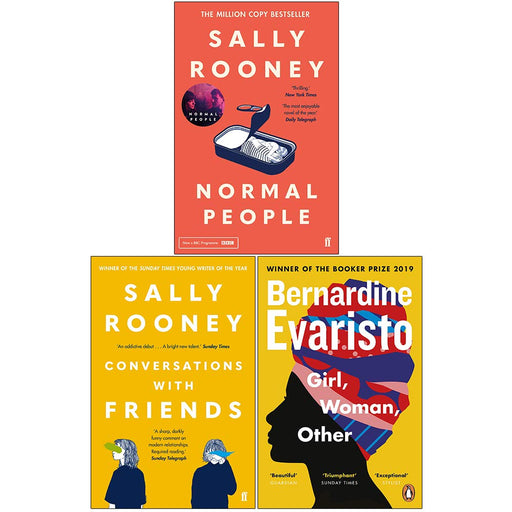 Normal People, Conversations with Friends, Girl Woman Other 3 Books Collection Set - The Book Bundle