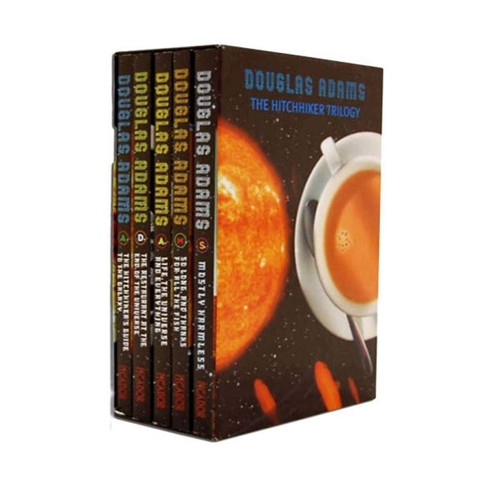 Douglas Adam Hitchhikers Guide to the Galaxy Trilogy 5 Books Set NEW Paperback - The Book Bundle