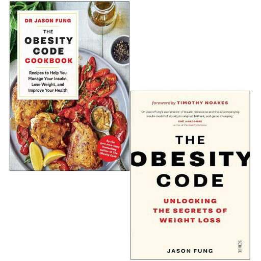 Dr Jason Fung 2 Books Collection Set The Obesity Code Cookbook, The Obesity Code - The Book Bundle